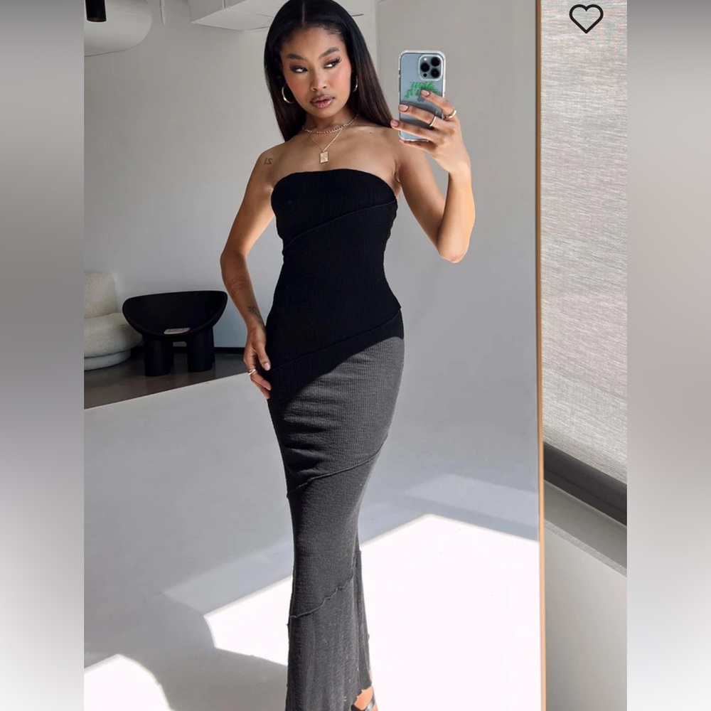 Princess Polly  OSCAR MIDI DRESS BLACK